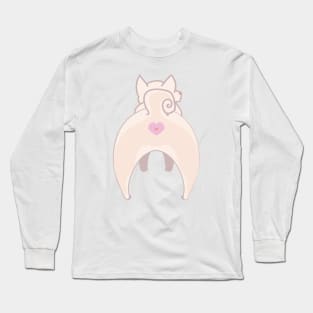 Cream Shiba Inu Puppy Butt Long Sleeve T-Shirt